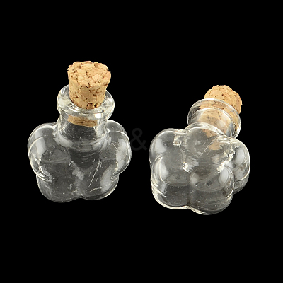 Flower Glass Bottle for Bead Containers X1-AJEW-R045-04-1