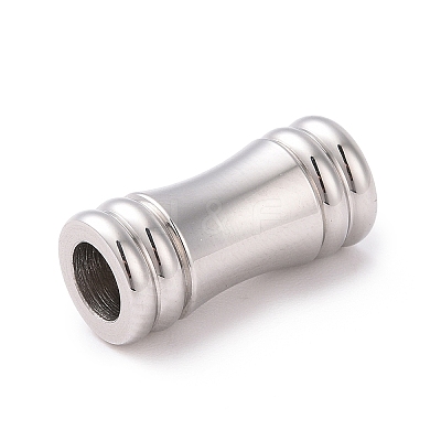 Tarnish Resistant 304 Stainless Steel Magnetic Clasps with Glue-in Ends STAS-E006-11-1