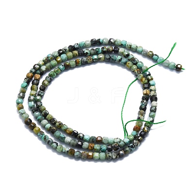 Natural African Turquoise(Jasper) Beads Strands G-P457-B01-43-1