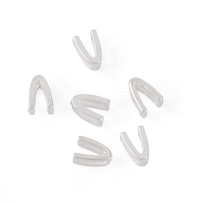 6Pcs 925 Sterling Silver Hollow Initial Beads STER-TA0001-53V-1