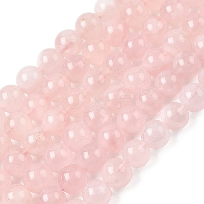Natural Madagascar Rose Quartz Beads Strands G-B167-A02-10mm-1