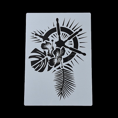 Plastic Hollow Out Drawing Painting Stencils Templates DIY-Z024-01K-1