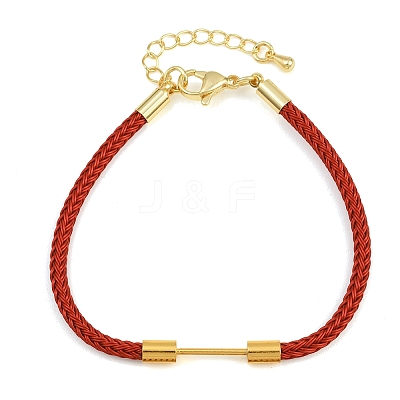 Braided Steel Wire Bracelet Making KK-CBA6056-03H-G-1