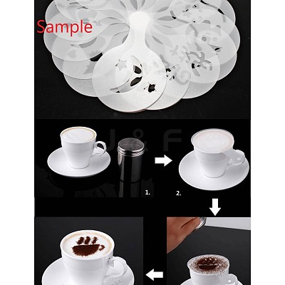 Plastic Cafe Foam Spray Template DIY-K011-17-1