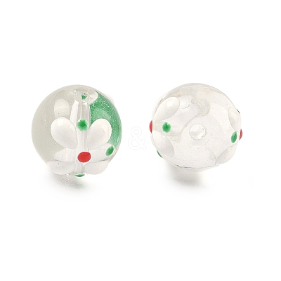 Transparent Glass Enamel Beads GLAA-P078-01A-07-1