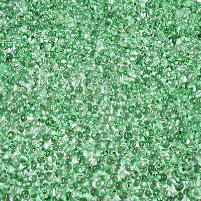 6/0 Baking Paint Transparent Fringe Glass Seed Beads X1-SEED-N006-06K-1