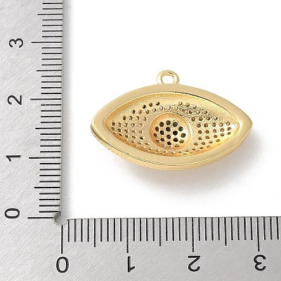 Brass Micro Pave Cubic Zirconia Pendants KK-P292-18G-1