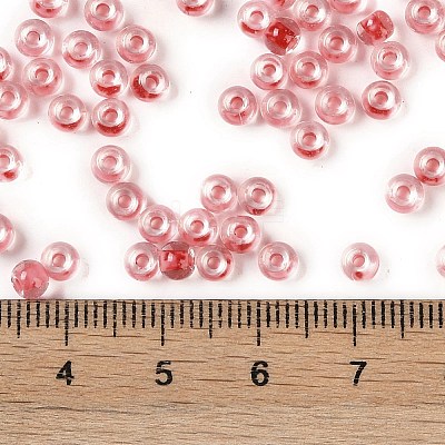 Transparent Inside Colours Glass Seed Beads SEED-A032-04J-1