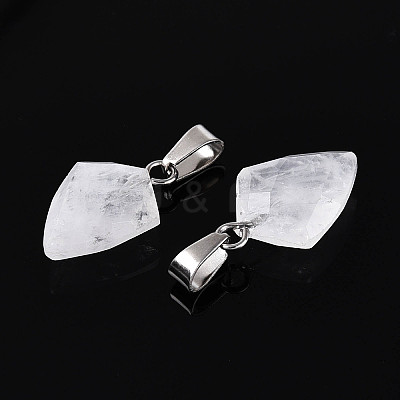 Natural Quartz Crystal Pendants G-N349-18P-08-1
