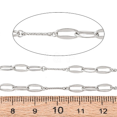 304 Stainless Steel Oval Link Chains CHS-H117-09P-1