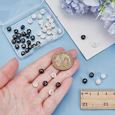 2 Sets 52Pcs 2 Colors Glass Imitation Shell Beads SHEL-WR0001-12-1