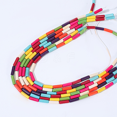 6 Strands Synthetic Turquoise Beads Strands TURQ-PA0001-03A-1
