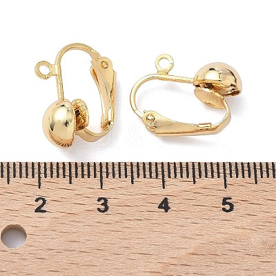 SHEGRACE Brass Clip-on Earring Findings XGR0066G-53G-1