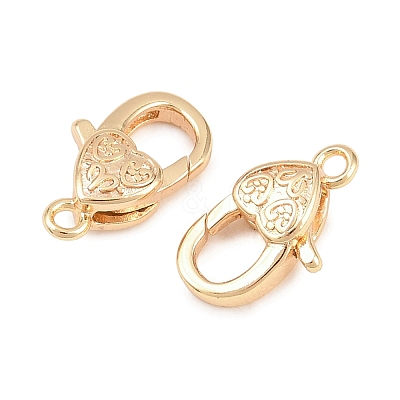 Brass Lobster Claw Clasps KK-H287-08I-G-1