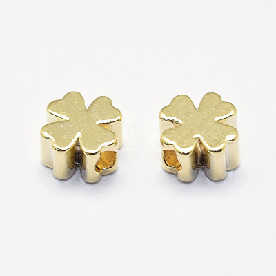 Long-Lasting Plated Brass Beads KK-K193-057G-NF-1