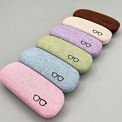 1Pc Oval Polyester Eyeglass Cases AJEW-CN0007-32B-1