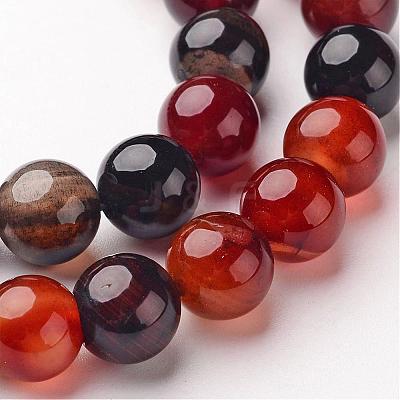 Natural Agate Beads Strands G-D845-02-10mm-1