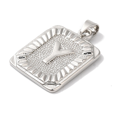 Rack Plating Brass Pendants KK-B092-42P-Y-1