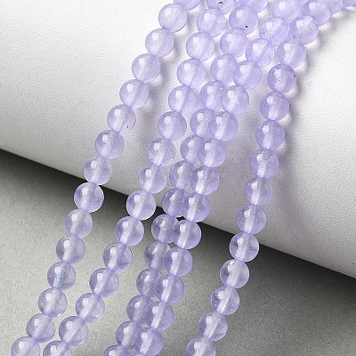 Natural & Dyed Malaysia Jade Bead Strands G-A146-4mm-A18-1