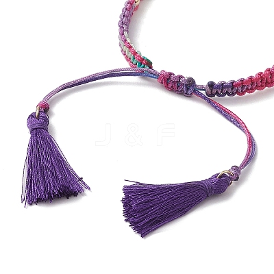Polyester Braided Bead Bracelet Making AJEW-JB01249-1