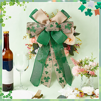Big Polyester Packaging Ribbon Bows FIND-WH0126-09A-1