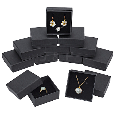 Kraft Paper Cardboard Jewelry Boxes LS-CBOX-BC0001-15A-1