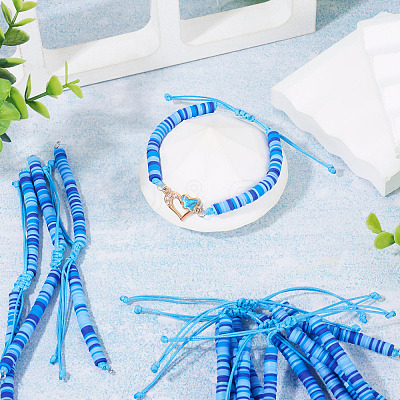 Handmade Polymer Clay Bead Bracelets Making AJEW-TAC00078-1