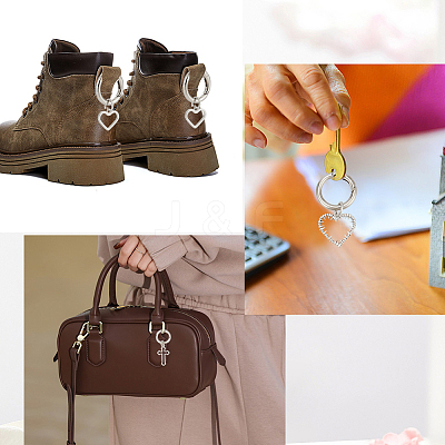 8Pcs 4 Styles Alloy Shoe Charms AJEW-CP0006-53-1