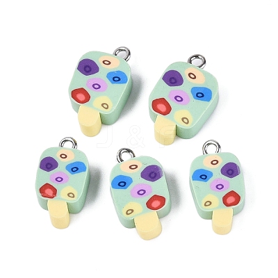 Handmade Polymer Clay Pendants CLAY-Q253-07P-06-1