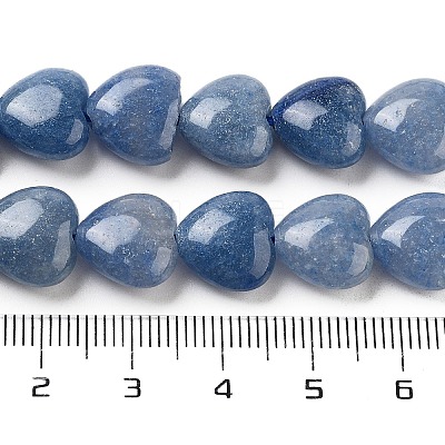 Dyed & Heated Natural Blue Aventurine Beads Strands G-B022-34C-1