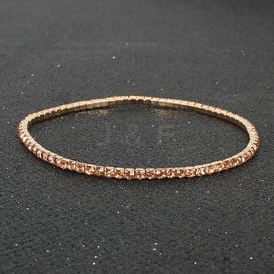 Alloy Rhinestone Cup Chain Bracelets for Women WG1E62A-07-1