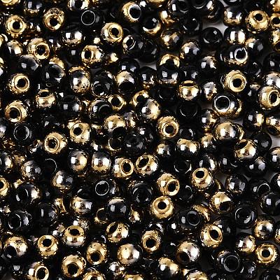 6/0 Half Plated Glass Beads SEED-N008-04A-1