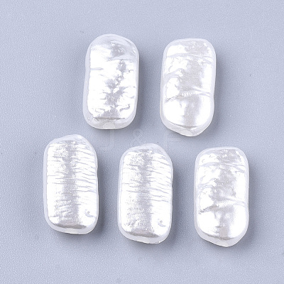 ABS Plastic Imitation Pearl Beads OACR-T017-16-1
