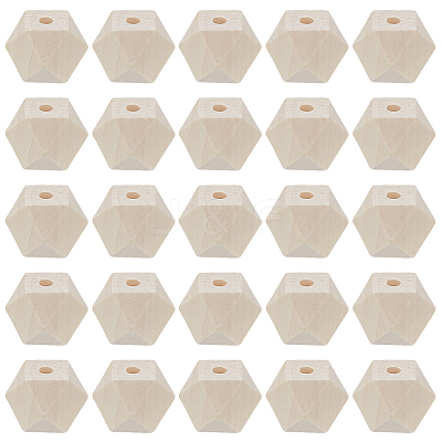 36Pcs Wood Beads WOOD-SP0001-51A-1