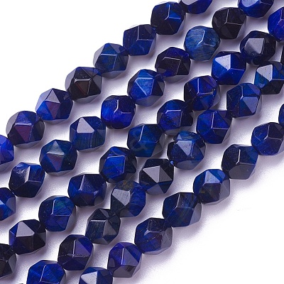 Natural Tiger Eye Beads Strands G-P424-A01-6mm-1