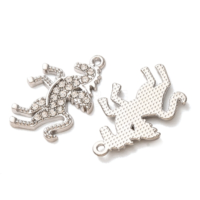 Alloy Rhinestone Pendants RB-CBAA987-03P-1
