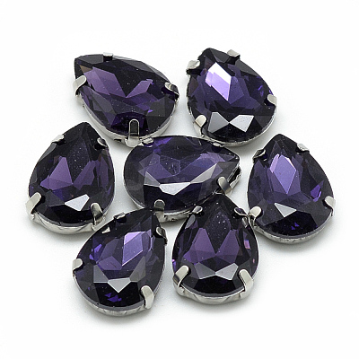 Sew on Rhinestone RGLA-T035-10x14mm-17-1