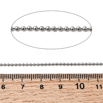 Tarnish Resistant 201 Stainless Steel Ball Chainswith Spool CHS-R008-26-100m-1