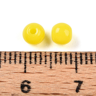 Opaque Solid Color Glass Beads X1-GLAA-N007-4mm-A09-1