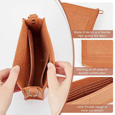 2Pcs 2 Style Wool Felt Bag Organizer Inserts FIND-WR0007-41A-1
