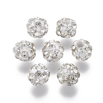 Polymer Clay Rhinestone Beads RB-S055-42-1