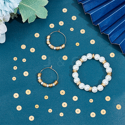 450Pcs 2 Style Brass Spacer Beads KK-CN0002-49-1