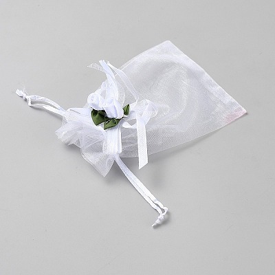 3D Flower Organza Drawstring Bags OP-WH2002-01B-01-1