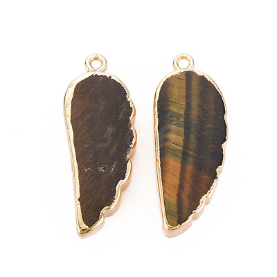 Natural Tiger Eye Pendants G-N326-127-A04-1