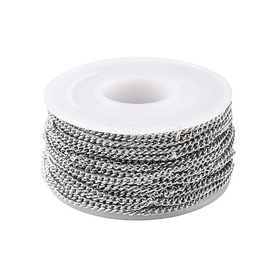 Tarnish Resistant 304 Stainless Steel Curb Chains CHS-R008-04-1