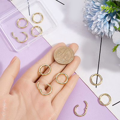 10Pcs Brass Twister Clasps KK-BBC0029-02B-1