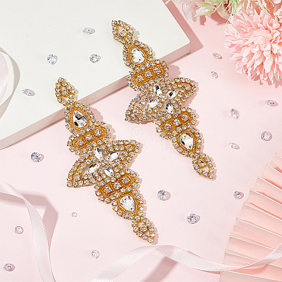 Alloy Rhinestone Ornmament Accessories DIY-WH0021-82G-1