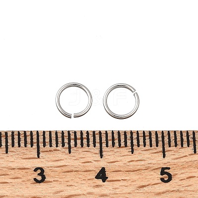 Brass Open Jump Rings KK-B147-03E-P-1