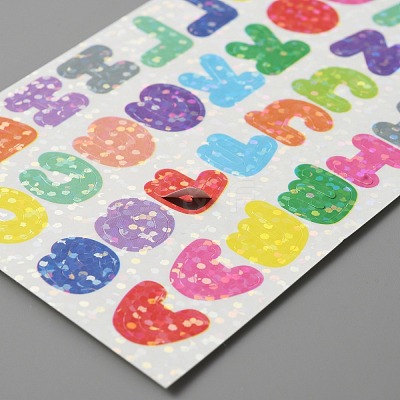Sparkle PET Stickers STIC-WH0002-01A-1