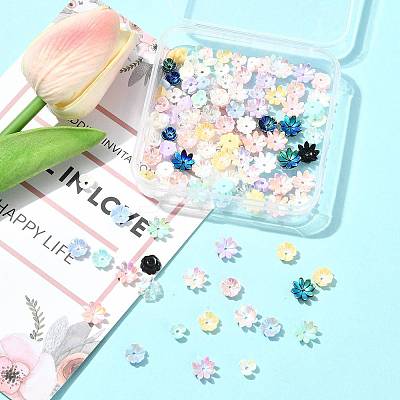 120Pcs 3 Styles Opaque Resin Beads RESI-FS0002-29-1